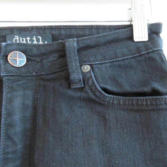 DUTIL High Rise Skinny Jeans in Black Overdye - Size 26 - Picture 4 of 14
